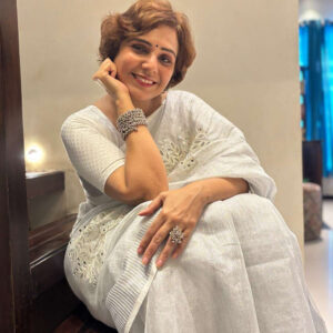 Tissue Linen Cutwork Saree with Running Blouse | Premium Handcrafted Cutwork – IZMA