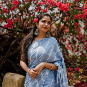 IZMA Holi Special Tie Dye Katan Silk Handloom Saree – Multicolour Festive Collection