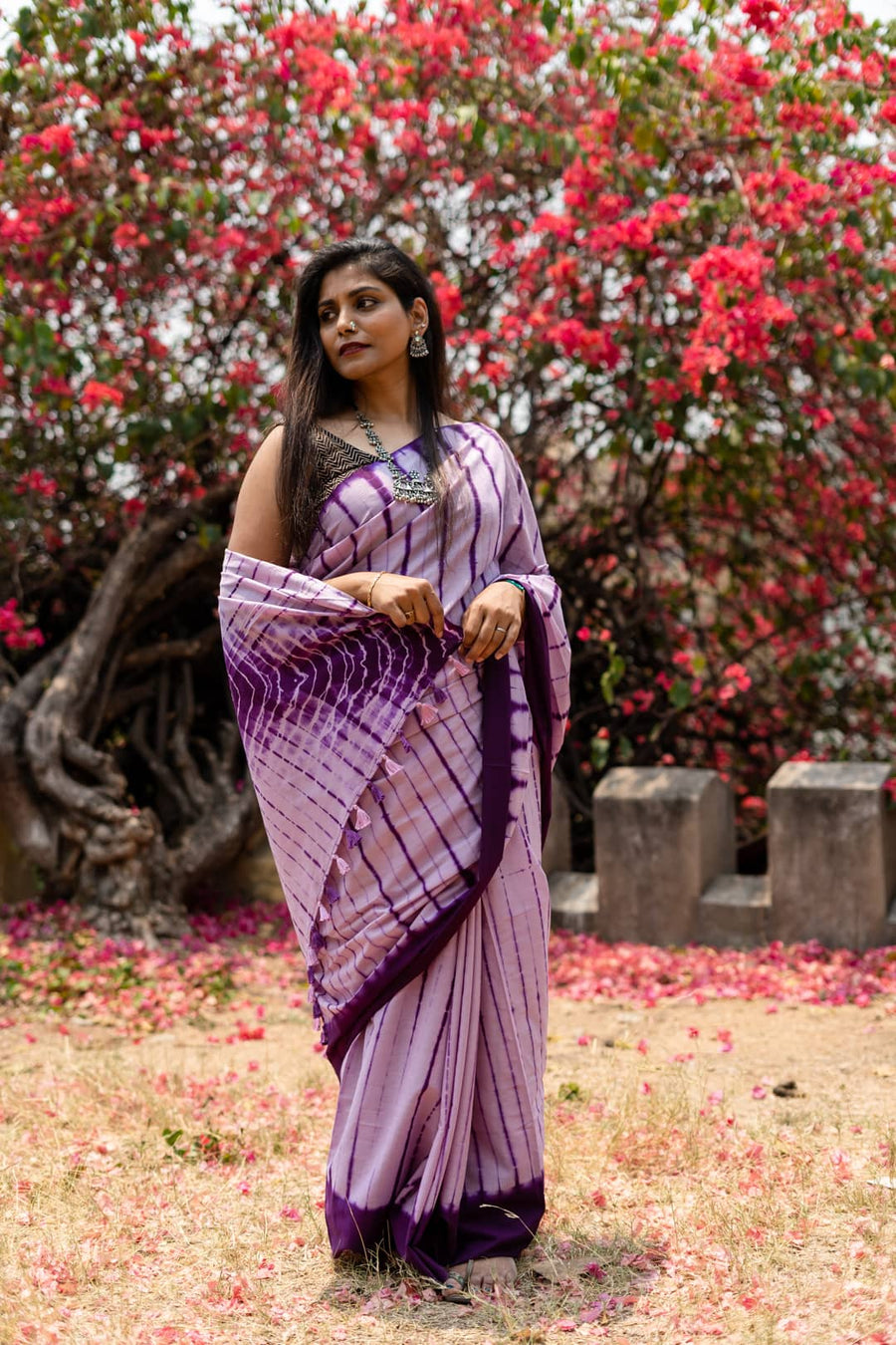 IZMA Holi Special Tie Dye Katan Silk Handloom Saree – Multicolour Festive Collection - Image 3