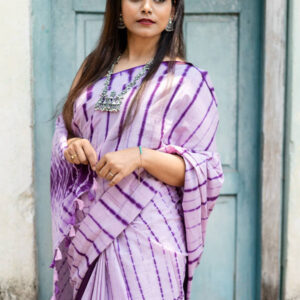 IZMA Holi Special Tie Dye Katan Silk Handloom Saree – Multicolour Festive Collection