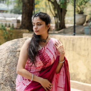 IZMA Holi Special Tie Dye Katan Silk Handloom Saree – Multicolour Festive Collection