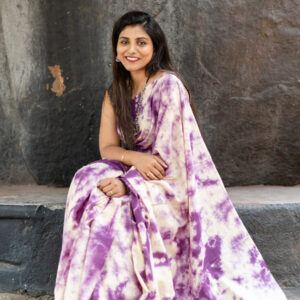 IZMA Holi Special Tie Dye Katan Silk Handloom Saree – Multicolour Festive Collection