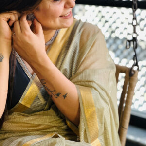 Izma | Bhagalpuri Kota Doria Silk Saree | Lightweight Traditional Saree | Elegant Ethnic Wear